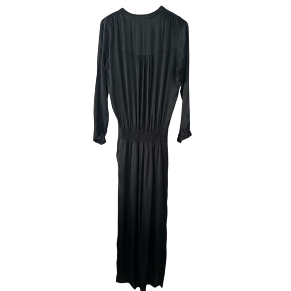 RABENS SALONER VERA Solid wrap over dress L/S Dark Navy Blue Minimalist Small - Picture 11 of 16
